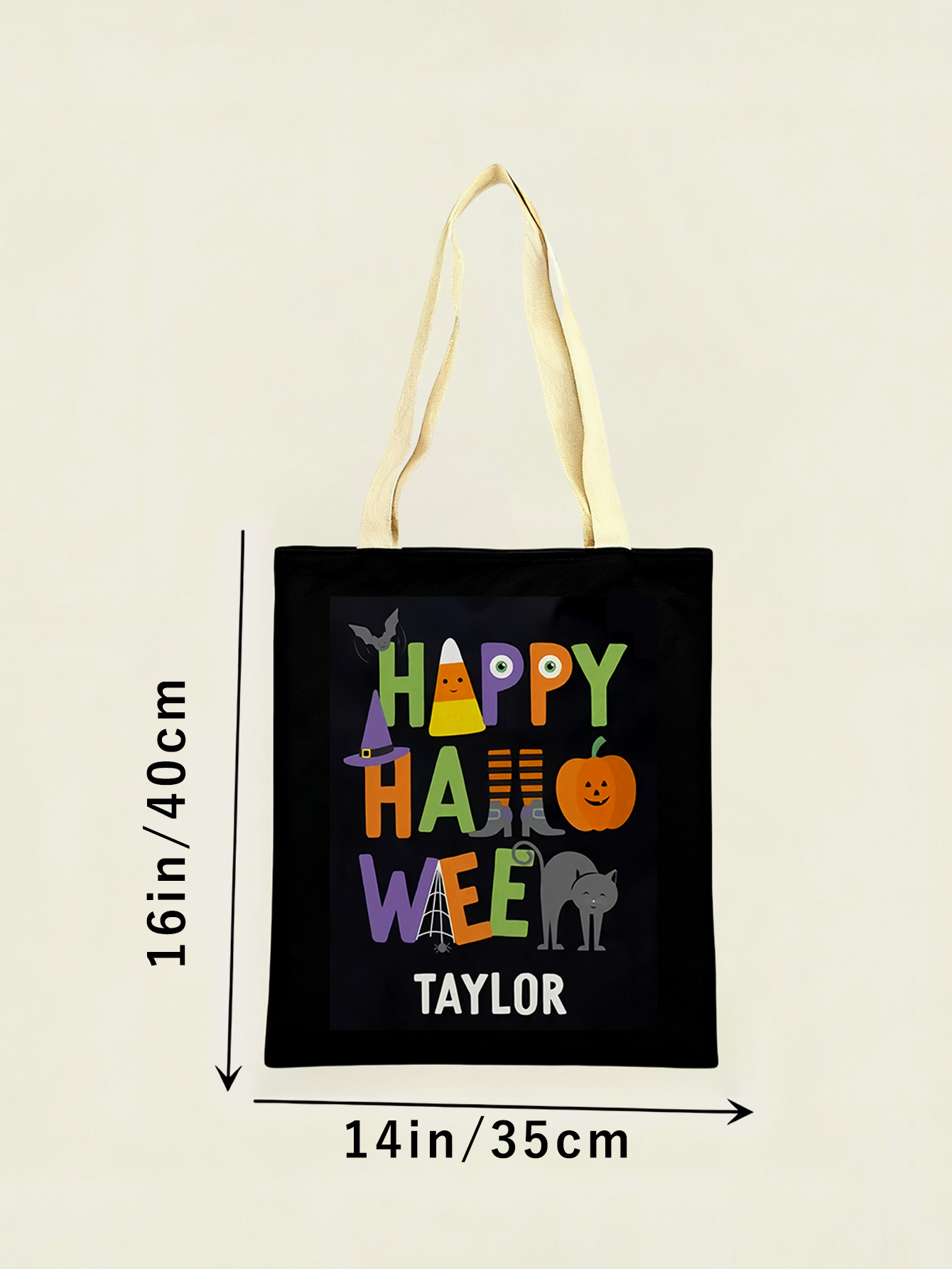 Personalized Halloween-Themed Candy Bags